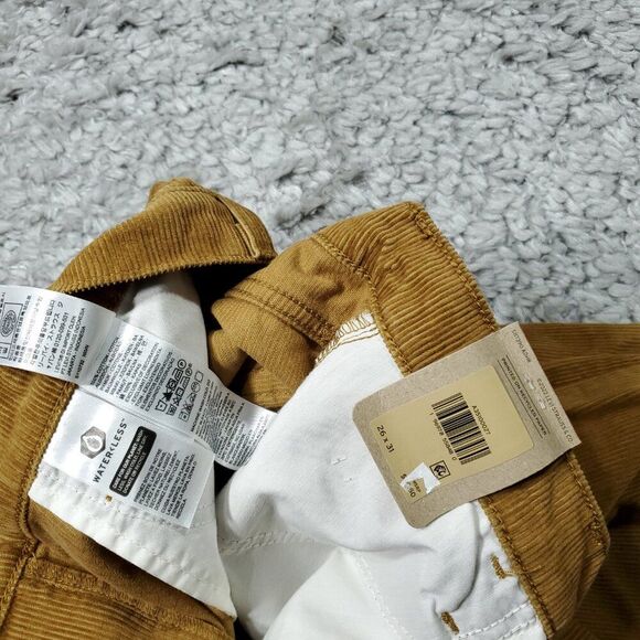 Levi's 94 Baggy Corduroy Brown Straight Leg Loose Pants Y2K 90s Size 26 x 31 - Picture 7 of 11